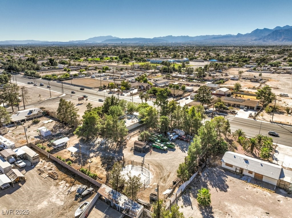 4216 North Decatur Boulevard North Las Vegas, NV 89032 - Photo 33 of 36 Drone / aerial view of a mountain backdrop