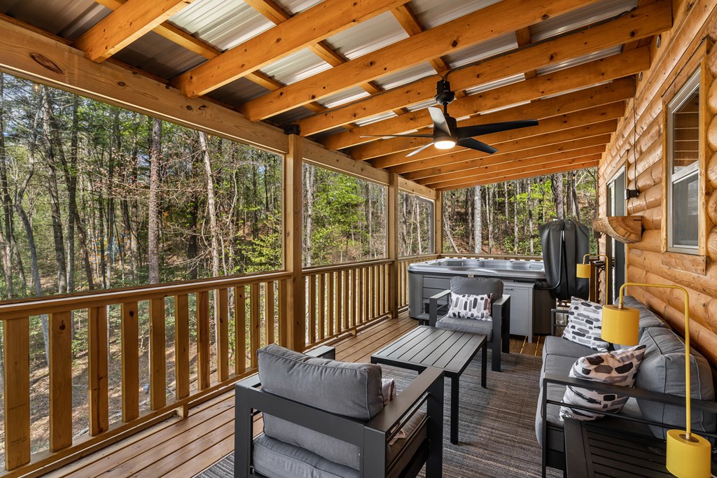 237 Bentley Cove Murphy, NC 28906 - Photo 28 of 43 a view of a patio with wooden floor