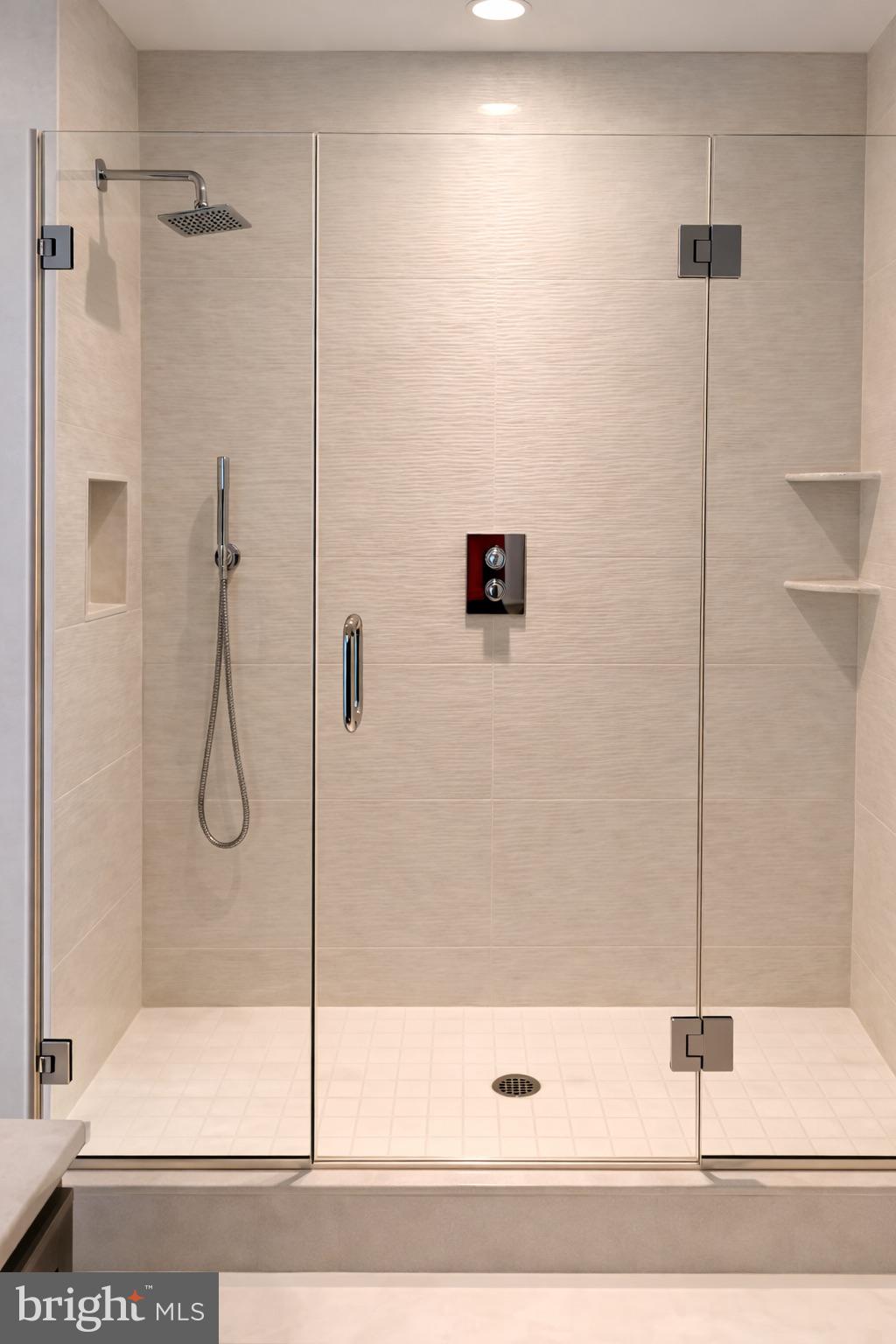 2127 Leroy Place Northwest Washington, DC 20008 - Photo 26 of 46 Modern shower with sleek fixtures