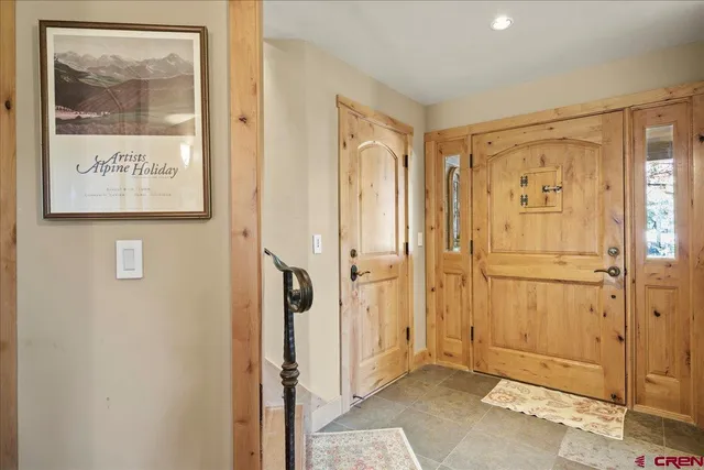 a view of a bathroom with shower