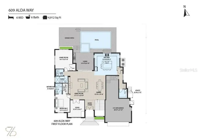 a picture of a floor plan