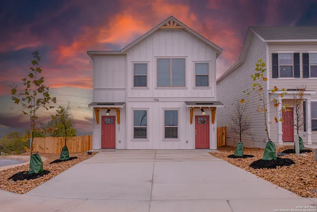 a view of a house with a patio