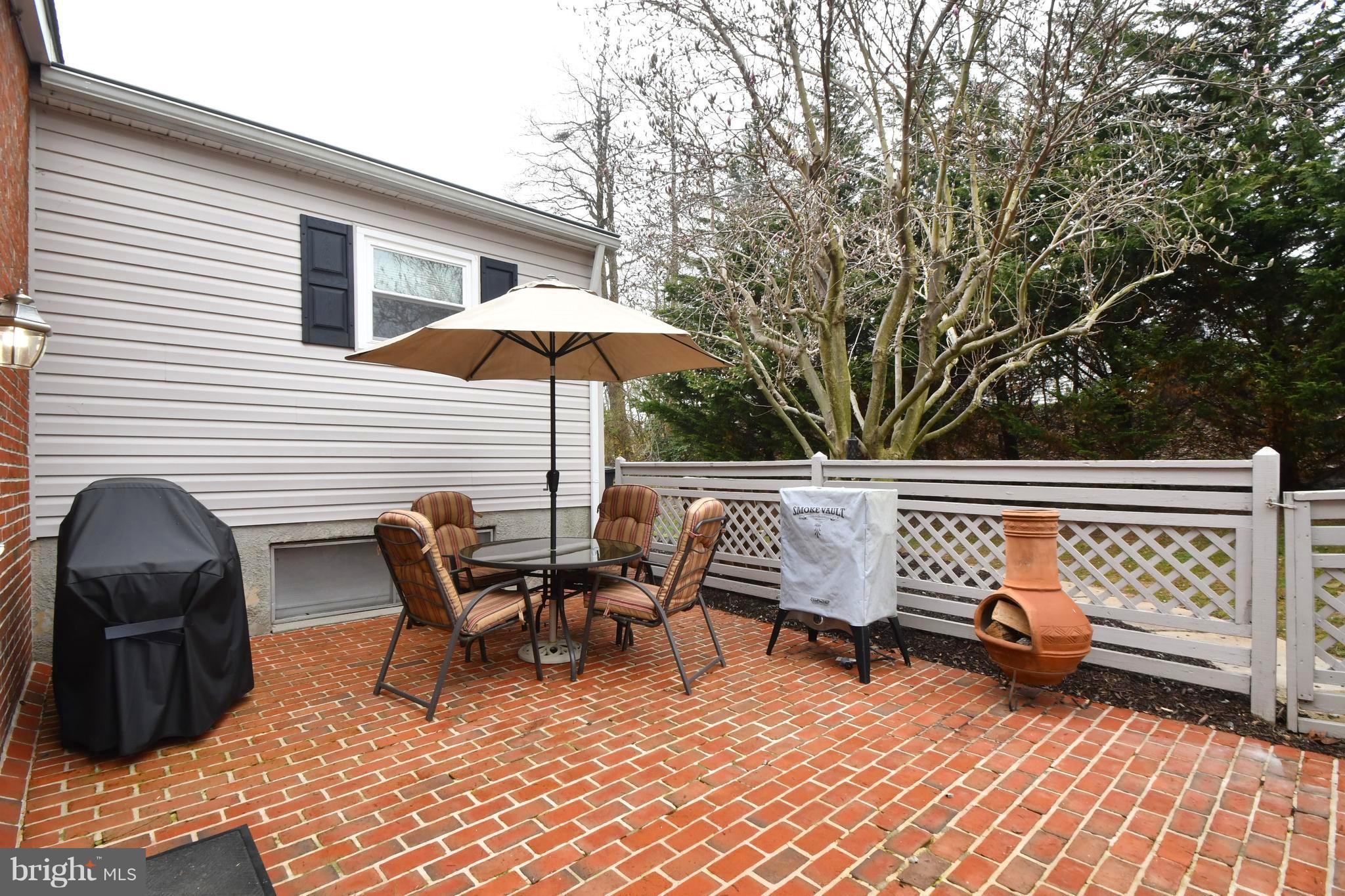 Paver patio great for entertaining or grilling