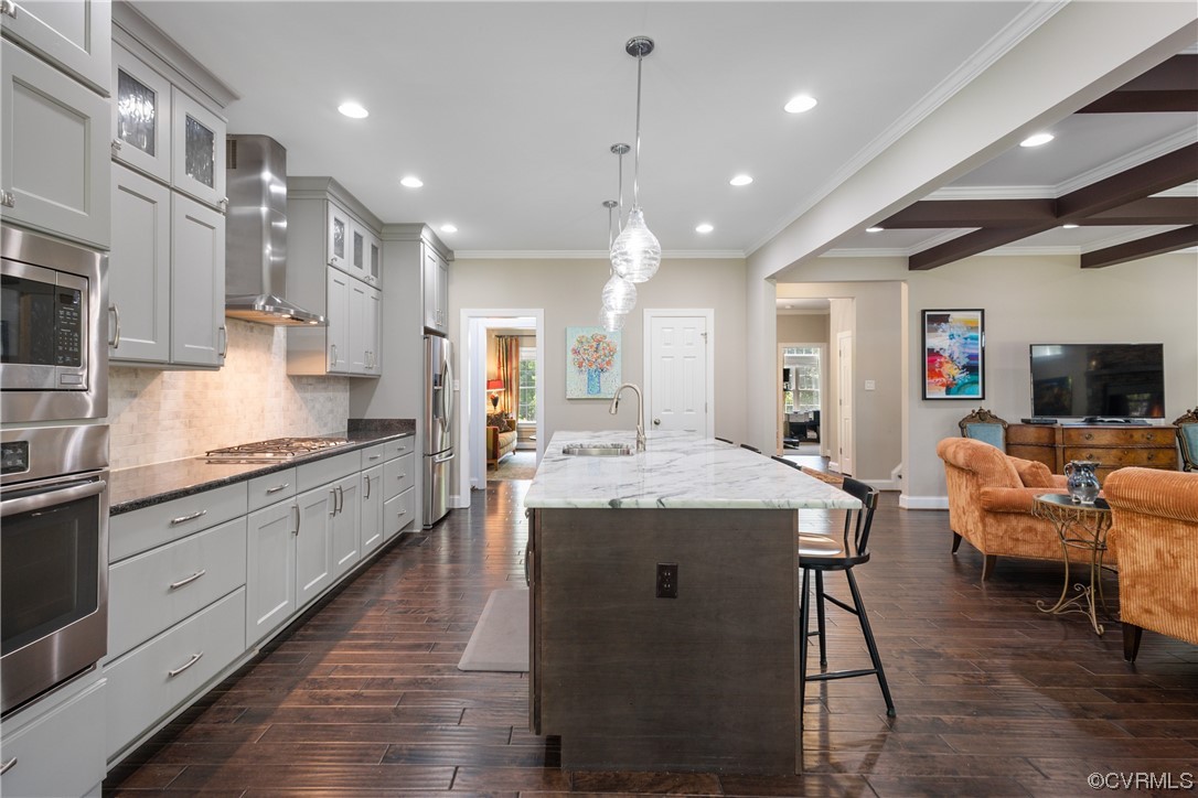 346 Ziontown Road Henrico, VA 23229 - Photo 13 of 37 a large kitchen with cabinets table and chairs
