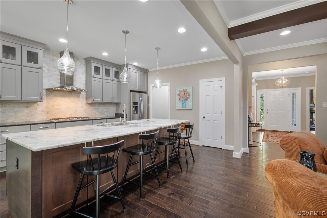 346 Ziontown Road Henrico, VA 23229 - Photo 10 of 37 an open kitchen with a table and chairs in it