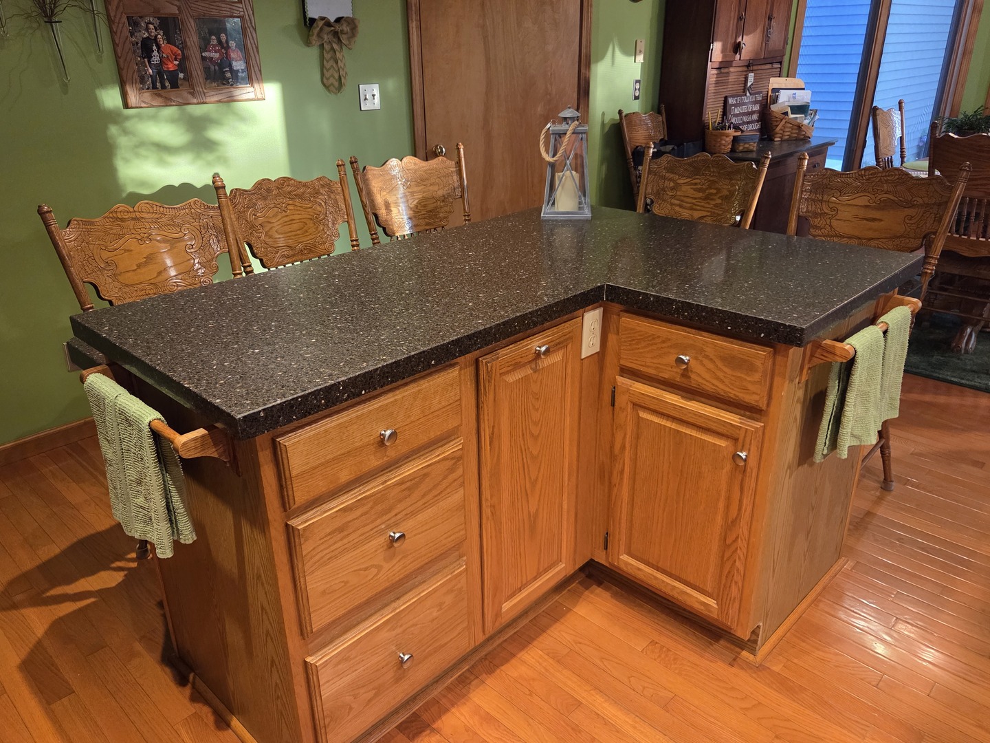 37322 Indian Spring Road Saybrook, IL 61770 - Photo 14 of 77 a view of kitchen island with cabinets