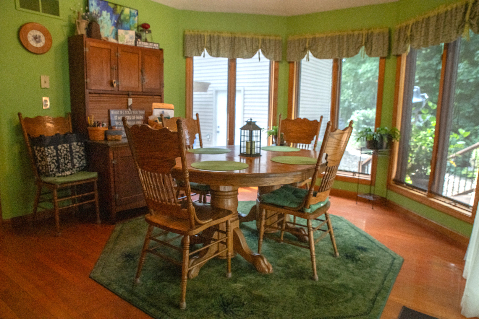 37322 Indian Spring Road Saybrook, IL 61770 - Photo 15 of 77 a dining room with furniture and large windows