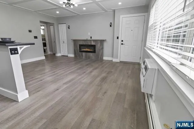 a view of kitchen and windows