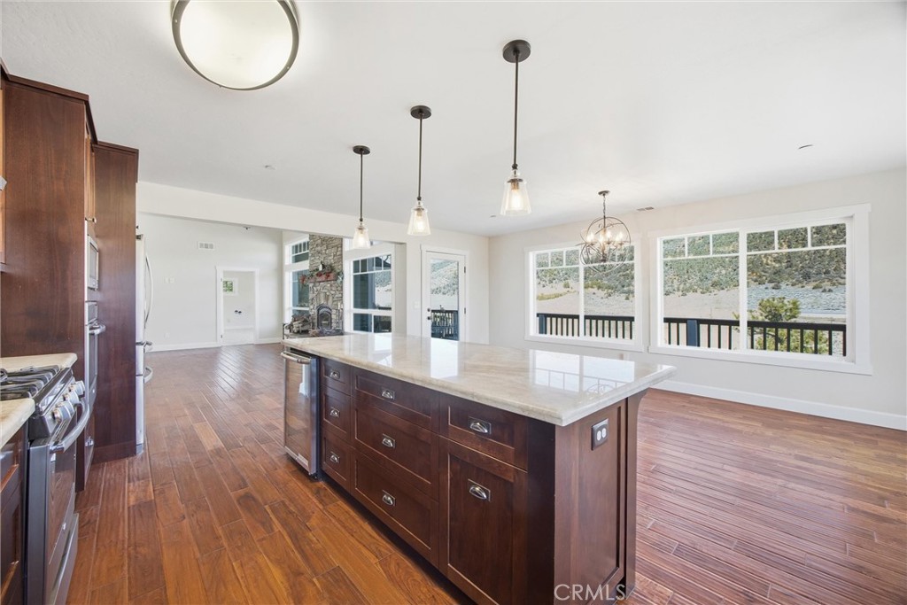 9401 Whispering Pines Road Frazier Park, CA 93225 - Photo 17 of 49 a room with wooden floors and a wooden floors