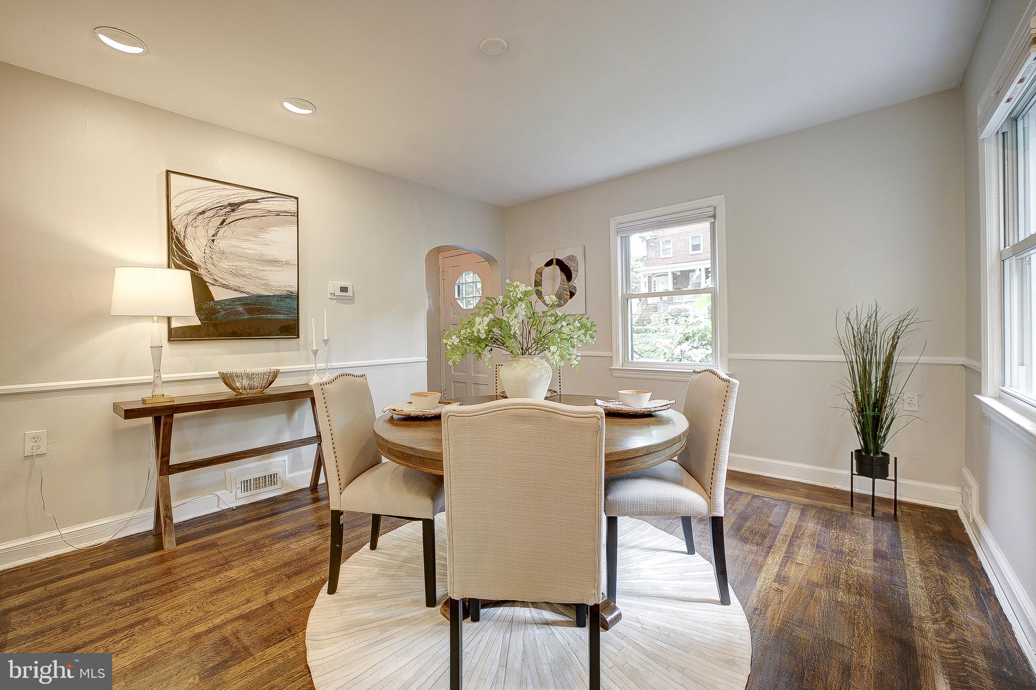 5348 29th Street Northwest Washington, DC 20015 - Photo 16 of 39 Dining Room is bright and open