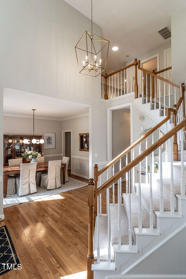 12205 Glenlivet Way Raleigh, NC 27613 - Photo 5 of 37 a view of a living room and dining room