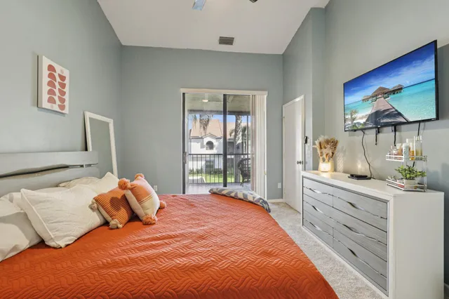 a bathroom with a double vanity sink mirror and