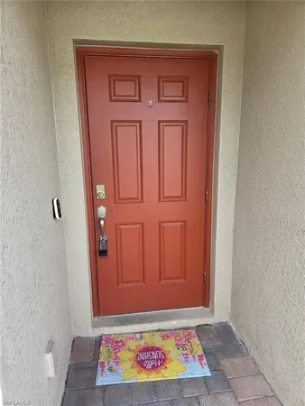 a view of front door