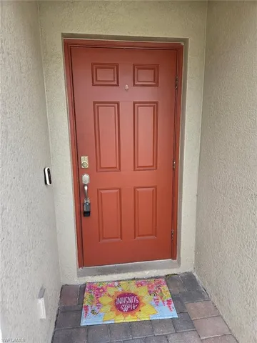a view of front door