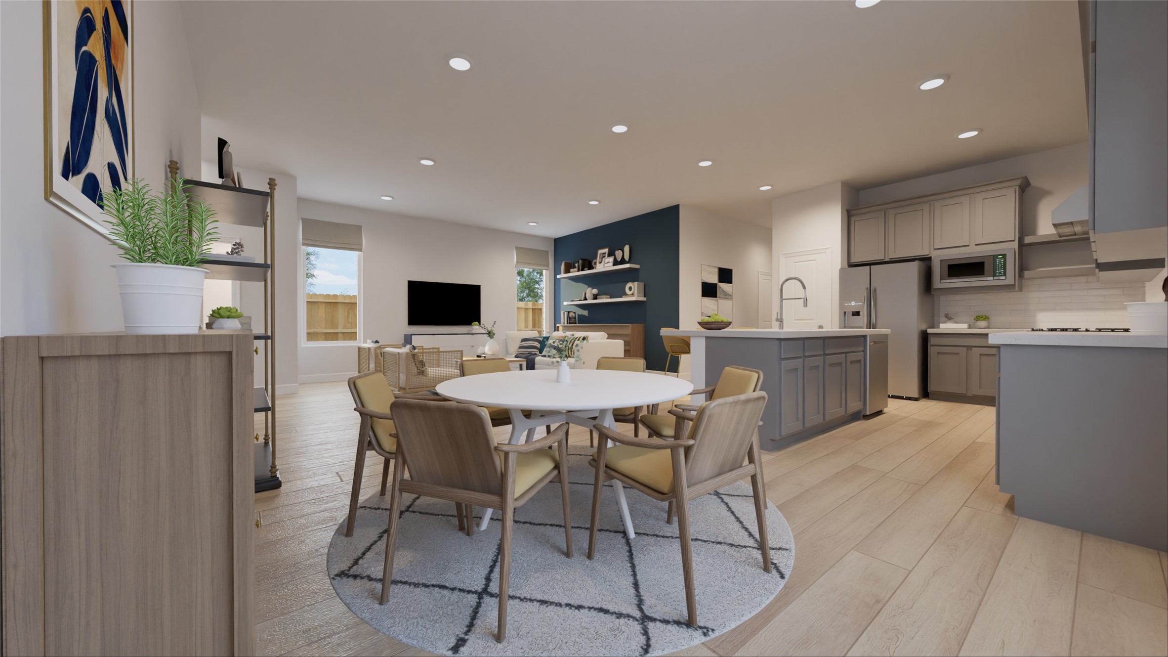 1514 Gentle Wind Court Angleton, TX 77515 - Photo 6 of 27 a view of a dining room with furniture