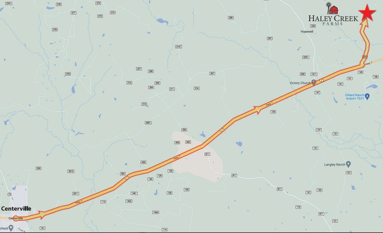 2316 Tr 47 Tr48 Centerville Tx 75833 Centerville, TX 75833 - Photo 6 of 9 Map to Haley Creek Farms
