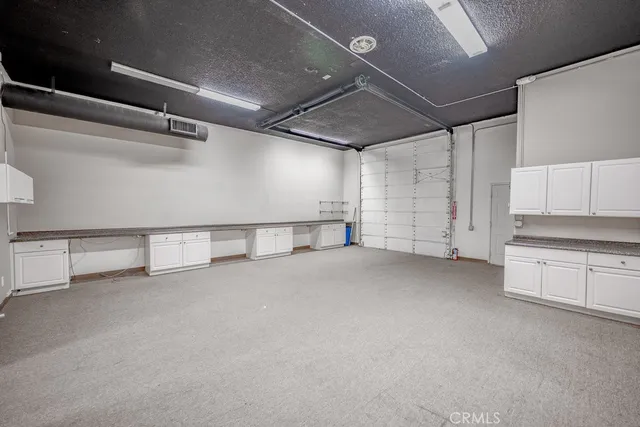 a view of a garage room