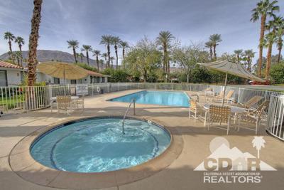 31 Medina Way Rancho Mirage, CA 92270 - Photo 25 of 25 a view of a swimming pool with outdoor seating