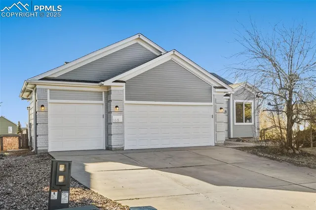 a front view of house