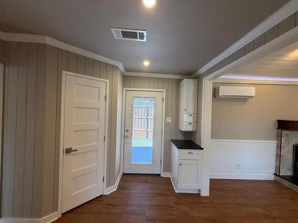 wooden floor in an empty room