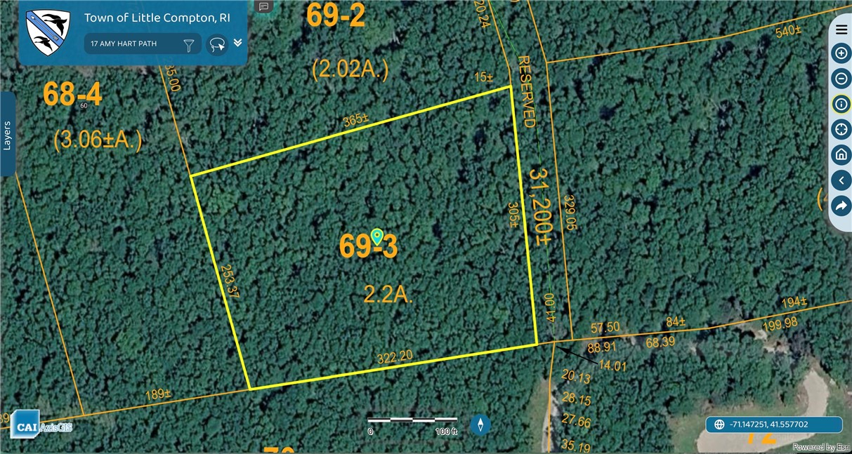 17 Amy Hart Path Little Compton, RI 02837 - Photo 1 of 5 17 Amy Hart Path GIS Aerial