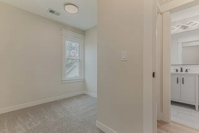 a view of an empty room