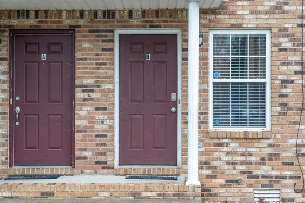 a view of entrance door of the house
