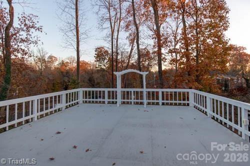 1405 Lyndhurst Drive High Point, NC 27262 - Photo 15 of 40 a view of a balcony with trees