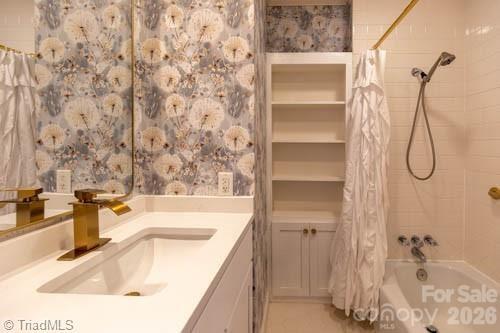 1405 Lyndhurst Drive High Point, NC 27262 - Photo 26 of 40 a bathroom with a sink vanity tub and shower