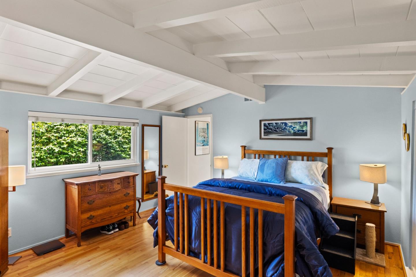 3532 Oliver Road Carmel, CA 93923 - Photo 22 of 47 a bedroom with furniture and a window