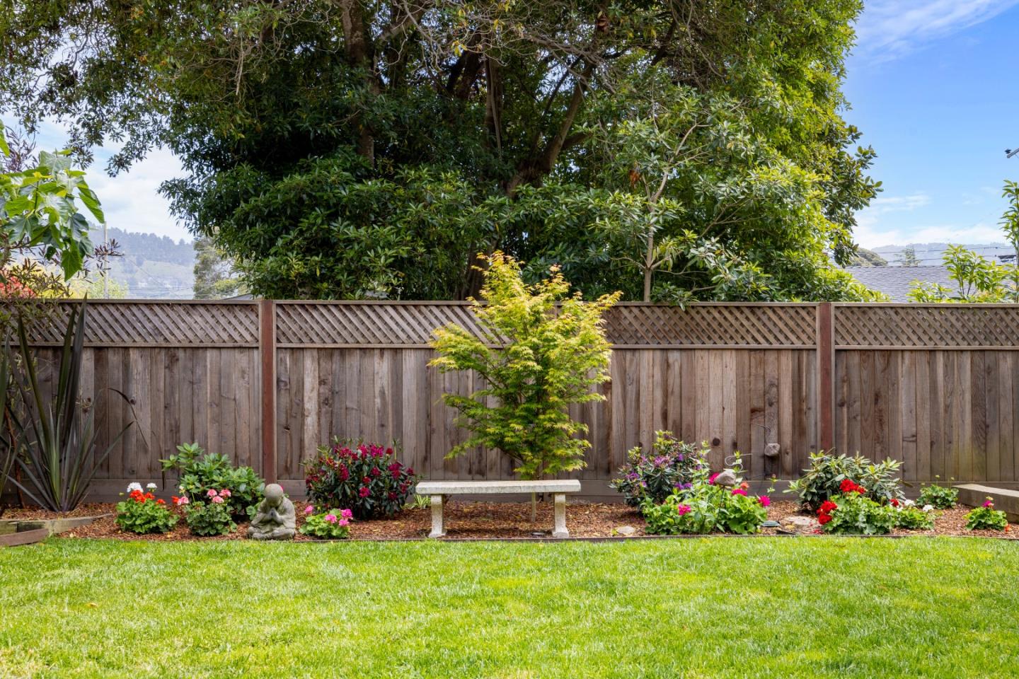 3532 Oliver Road Carmel, CA 93923 - Photo 36 of 47 a view of garden with flowers and trees