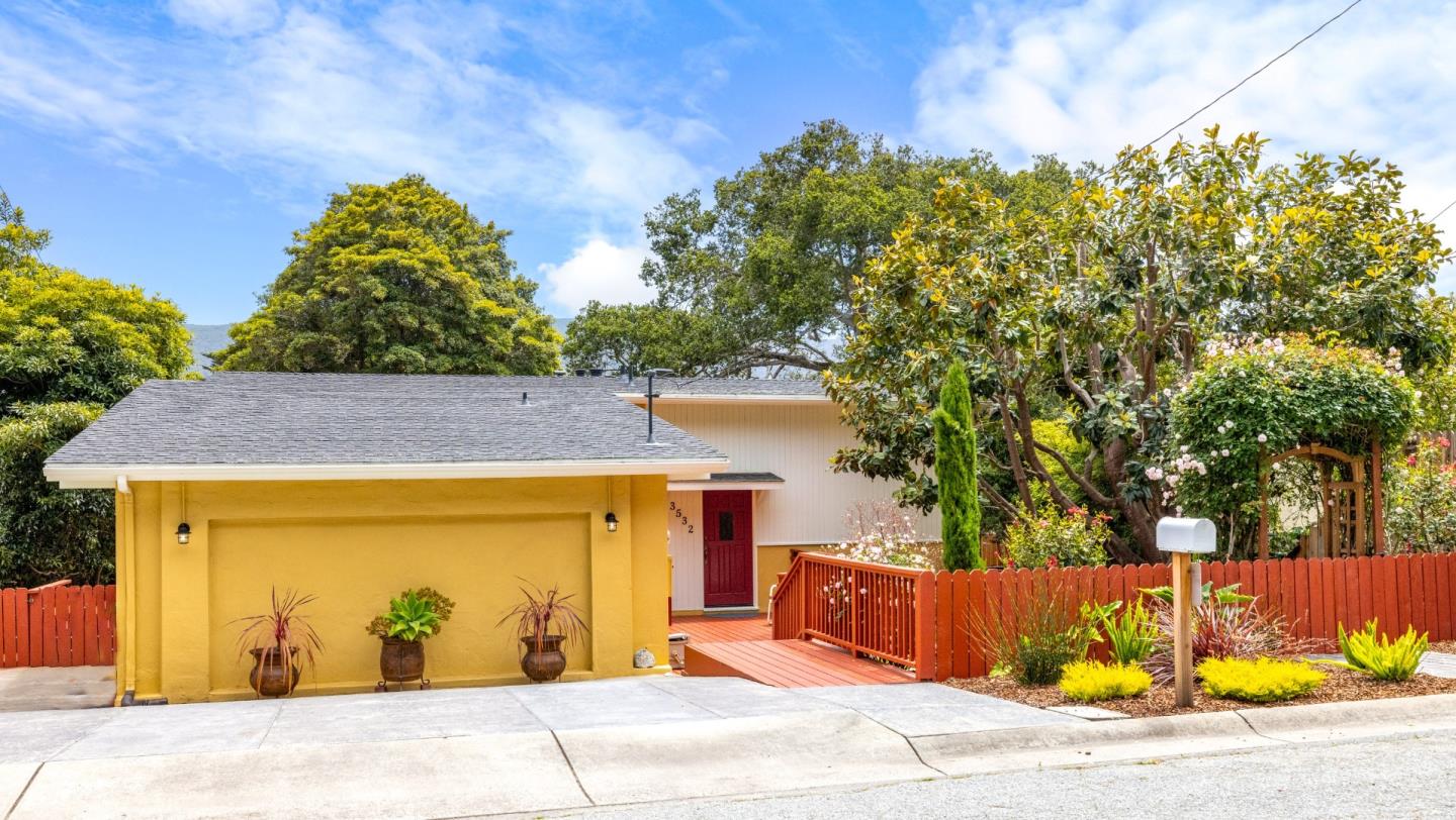 3532 Oliver Road Carmel, CA 93923 - Photo 44 of 47 a view of swimming pool with an outdoor seating and a yard