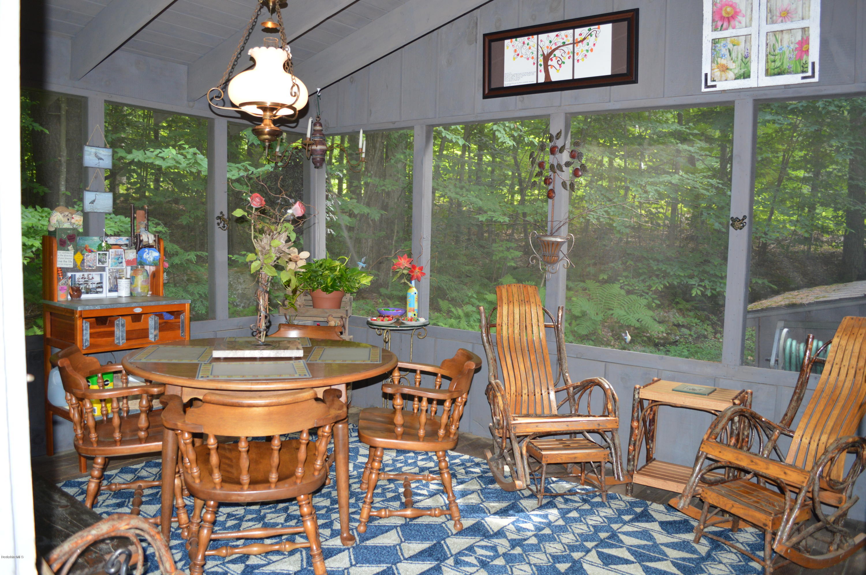 325 Bonny Rigg Hill Road Becket, MA 01223 - Photo 5 of 47 a outdoor dining space with furniture and garden view