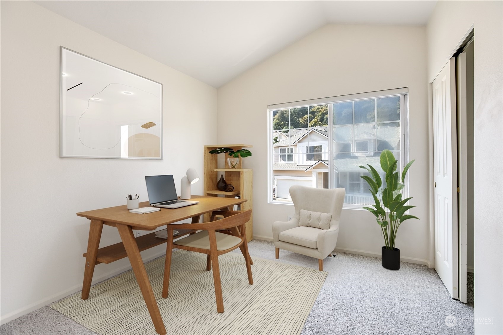 4109 South 220th Place, Unit 18 Kent, WA 98032 - Photo 19 of 29 a workspace with furniture and a potted plant