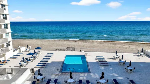 a view of beach and ocean