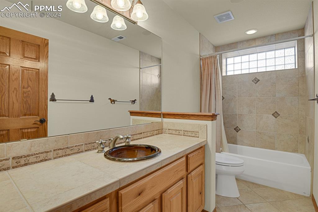 810 Dolan Drive Monument, CO 80132 - Photo 26 of 50 a bathroom with a sink a toilet and shower