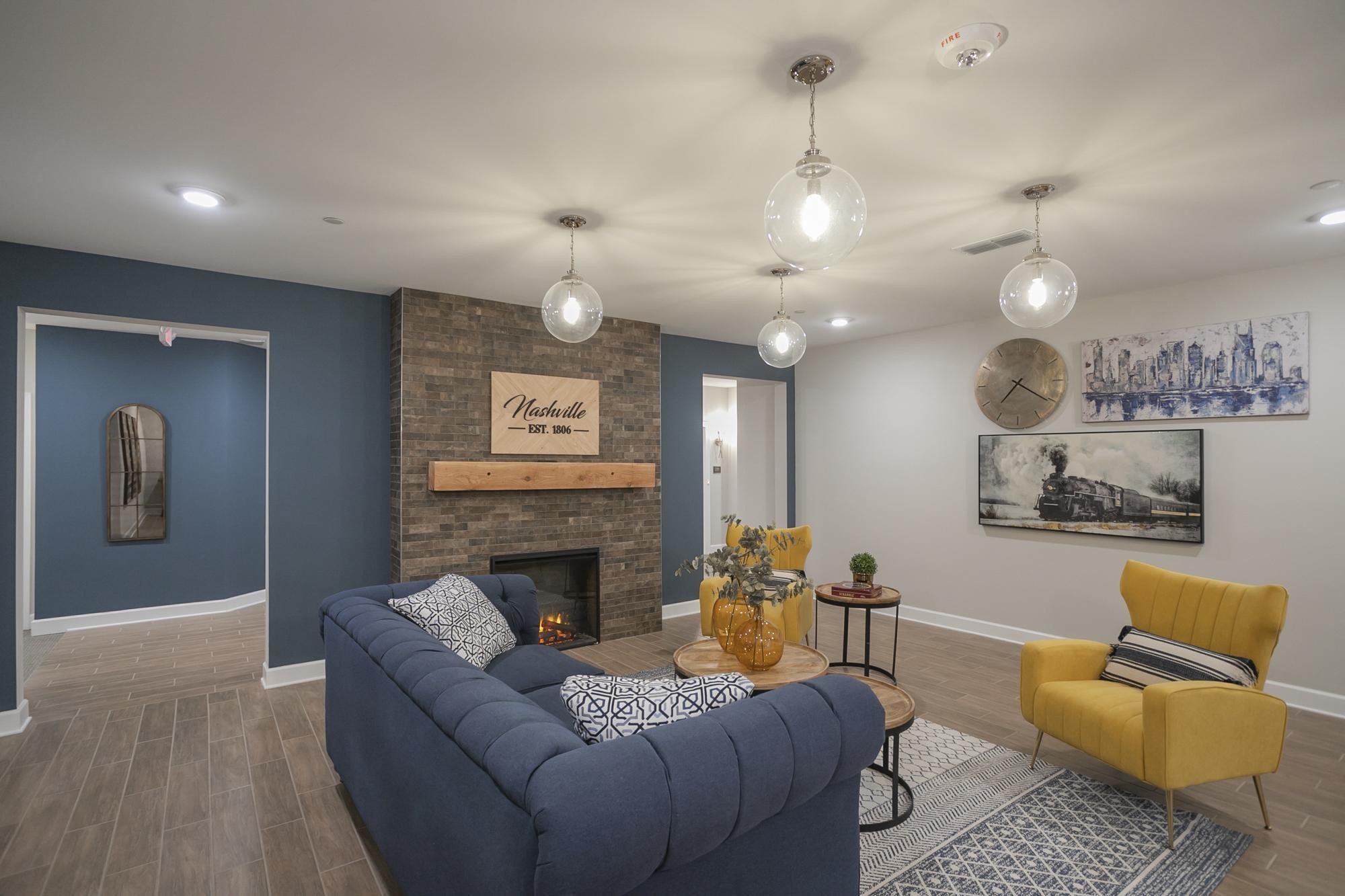 141 Saundersville Road, Unit 1402 Hendersonville, TN 37075 - Photo 44 of 60 a living room with furniture and a fireplace