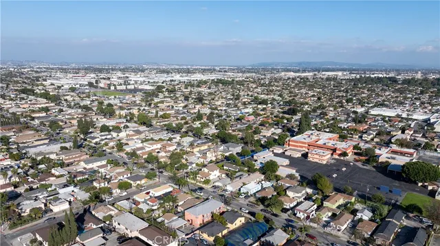 an aerial view of a city