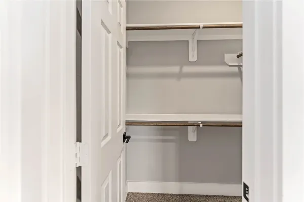 a close view of closet