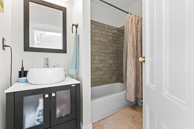 a living room filled with furniture and a potted plant