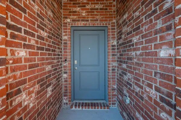 a view of a brick wall