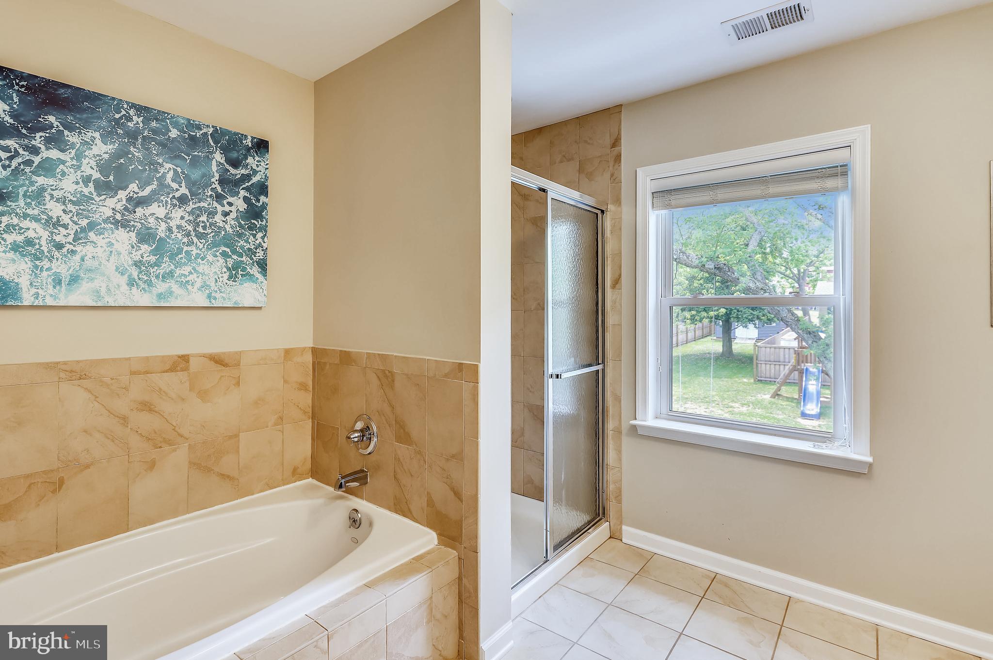228 Edgewater Drive Edgewater, MD 21037 - Photo 25 of 58 Full Bath w/ Heated Tile Flooring (Owner's Suite)
