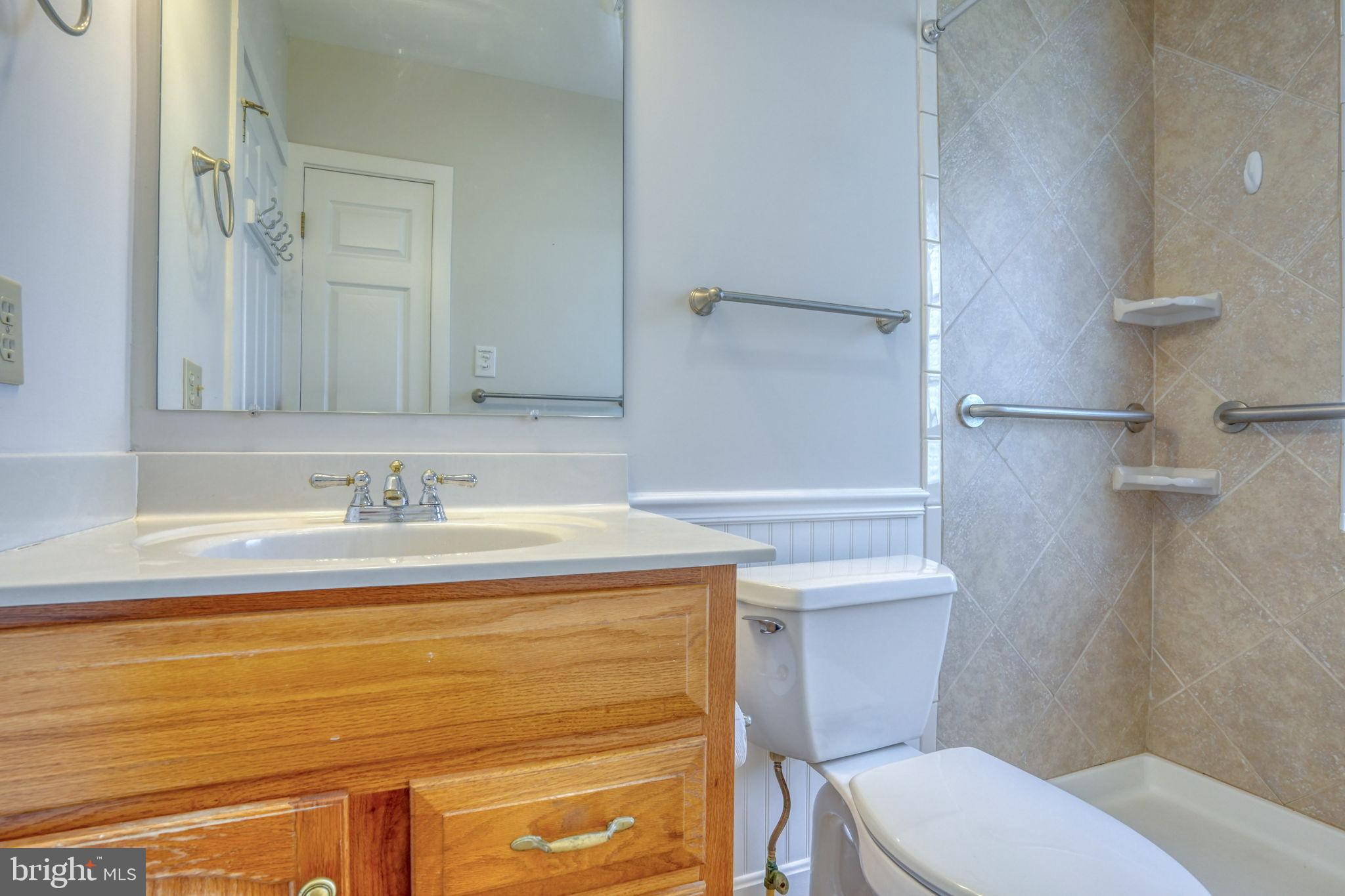 2968 Deep Grass Lane Houston, DE 19954 - Photo 31 of 41 a bathroom with a sink a toilet and a mirror