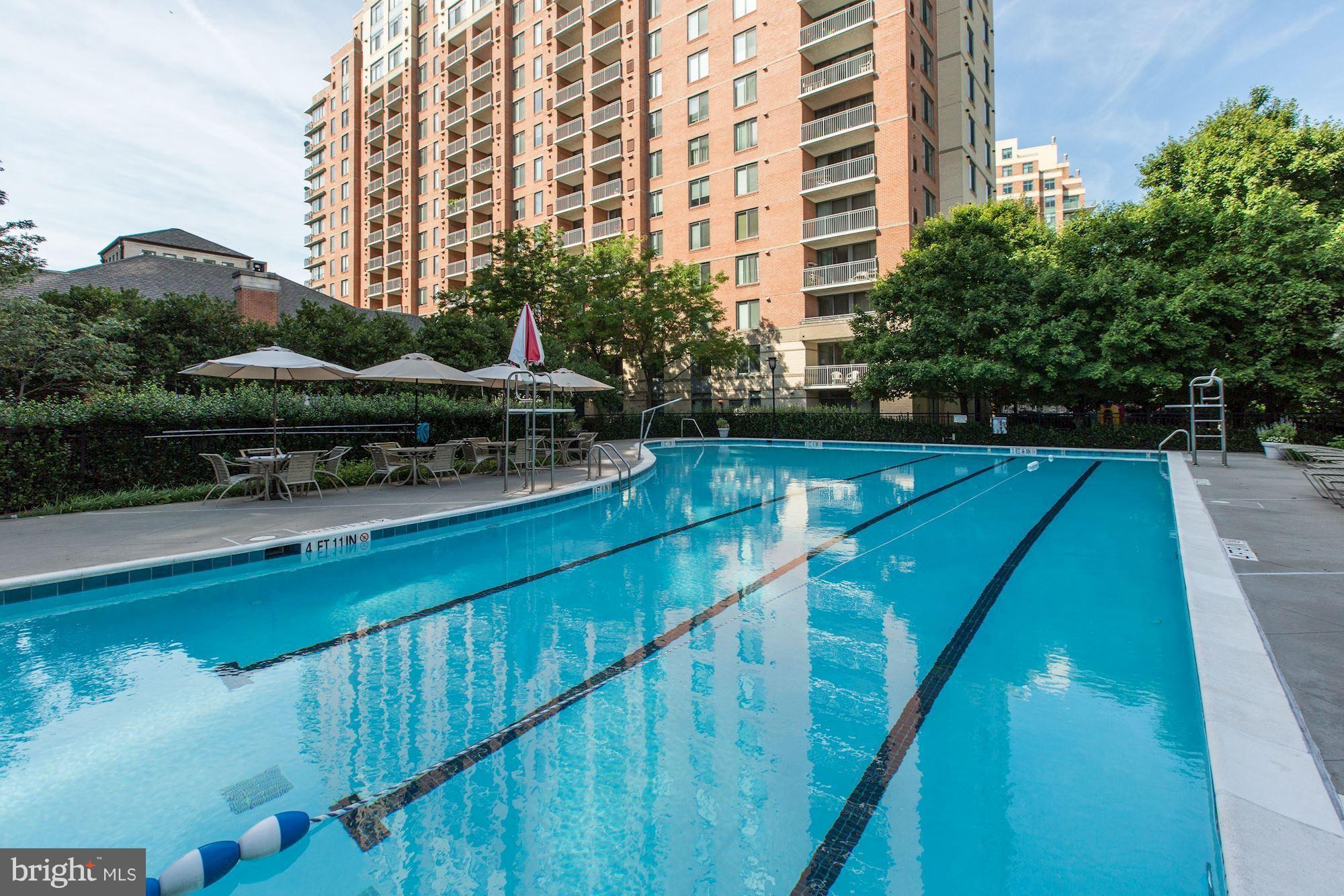 11710 Old Georgetown Road, Unit 1127 North Bethesda, MD 20852 - Photo 27 of 30 a view of a swimming pool from a balcony
