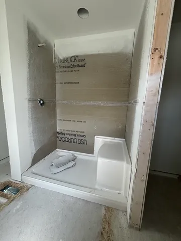 a bathroom with a sink