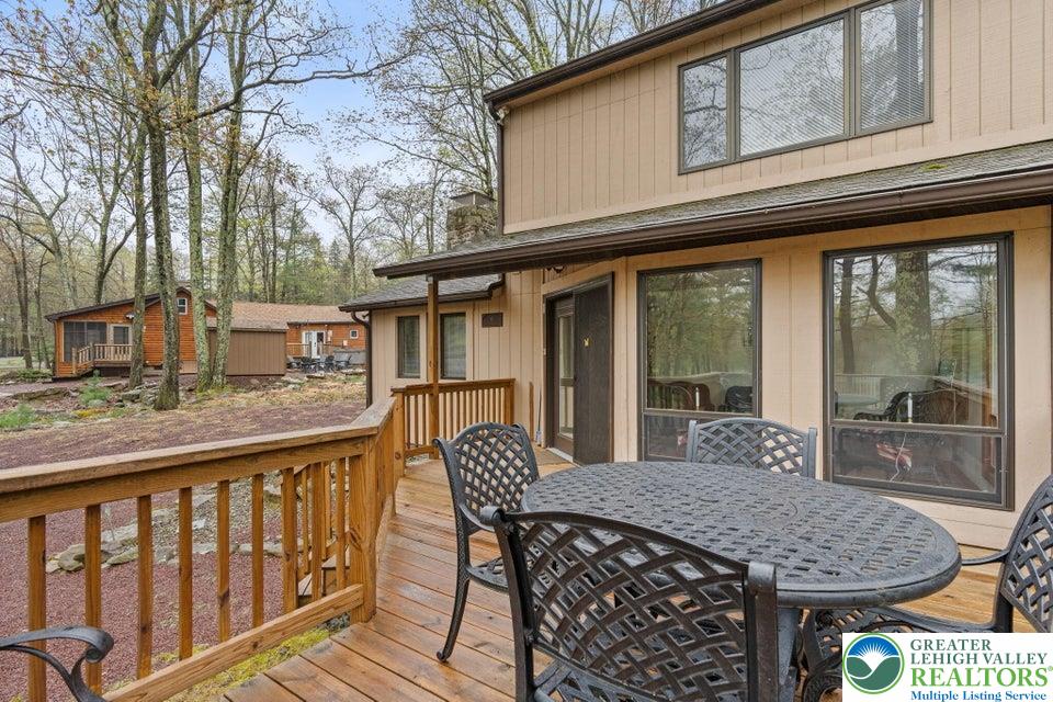 15 Hazard Run Road Lake Harmony, PA 18624 - Photo 46 of 48 a roof deck with a table and chairs