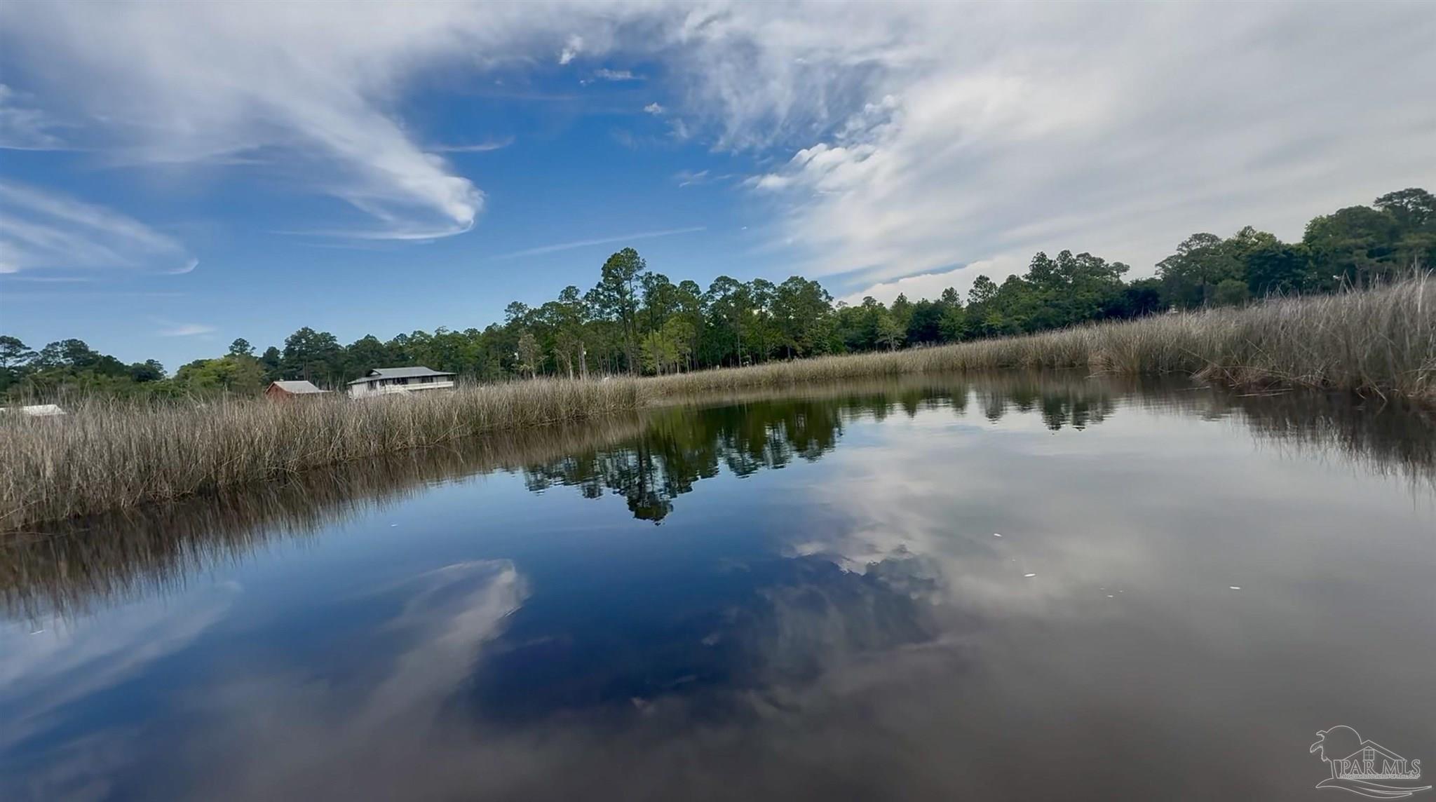 7524 Petersen Point Road Milton, FL 32583 - Photo 3 of 26 a view of a lake in middle of forest