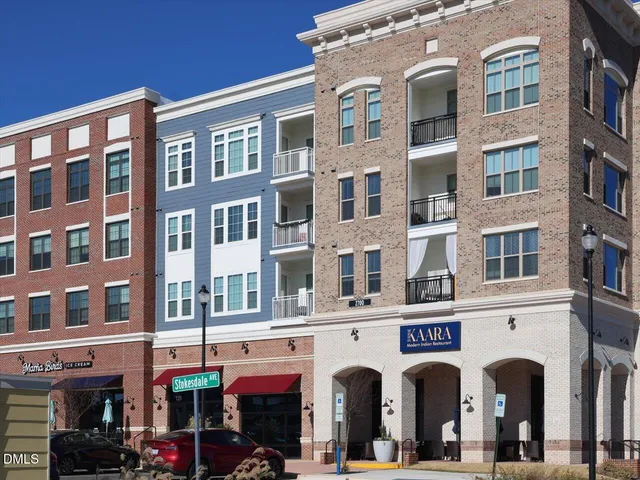 a front view of a building