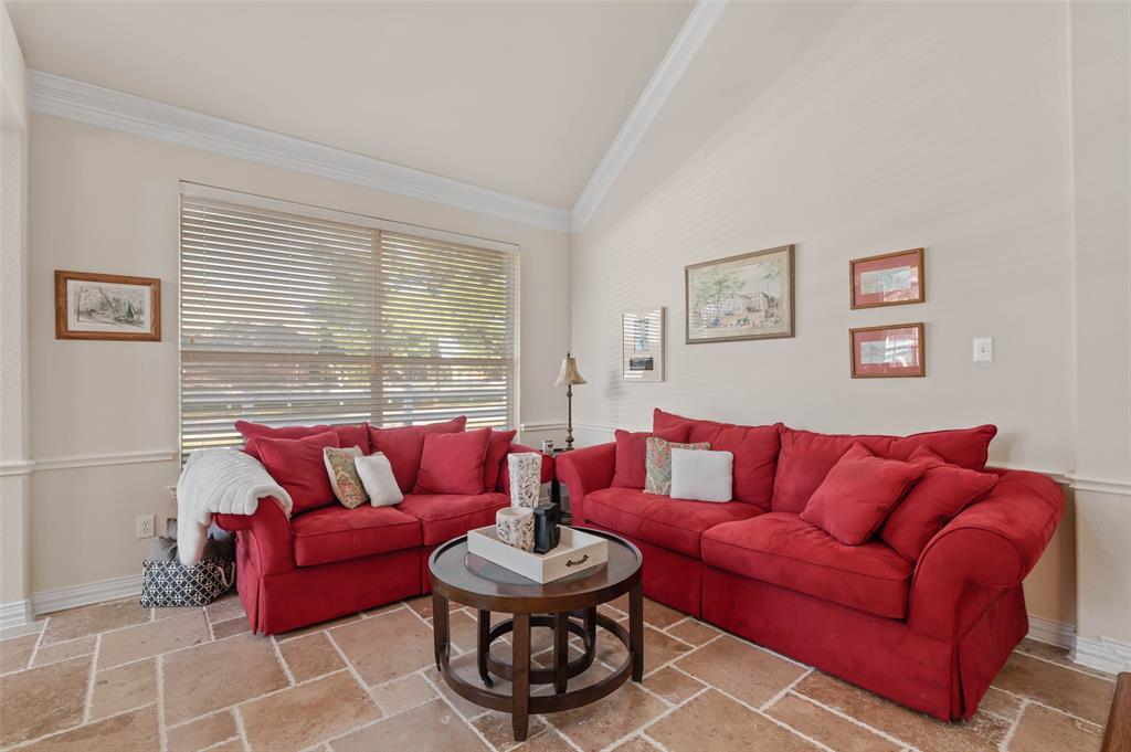 1100 Durango Circle Shady Shores, TX 76208 - Photo 2 of 39 a living room with furniture a couch and a potted plant