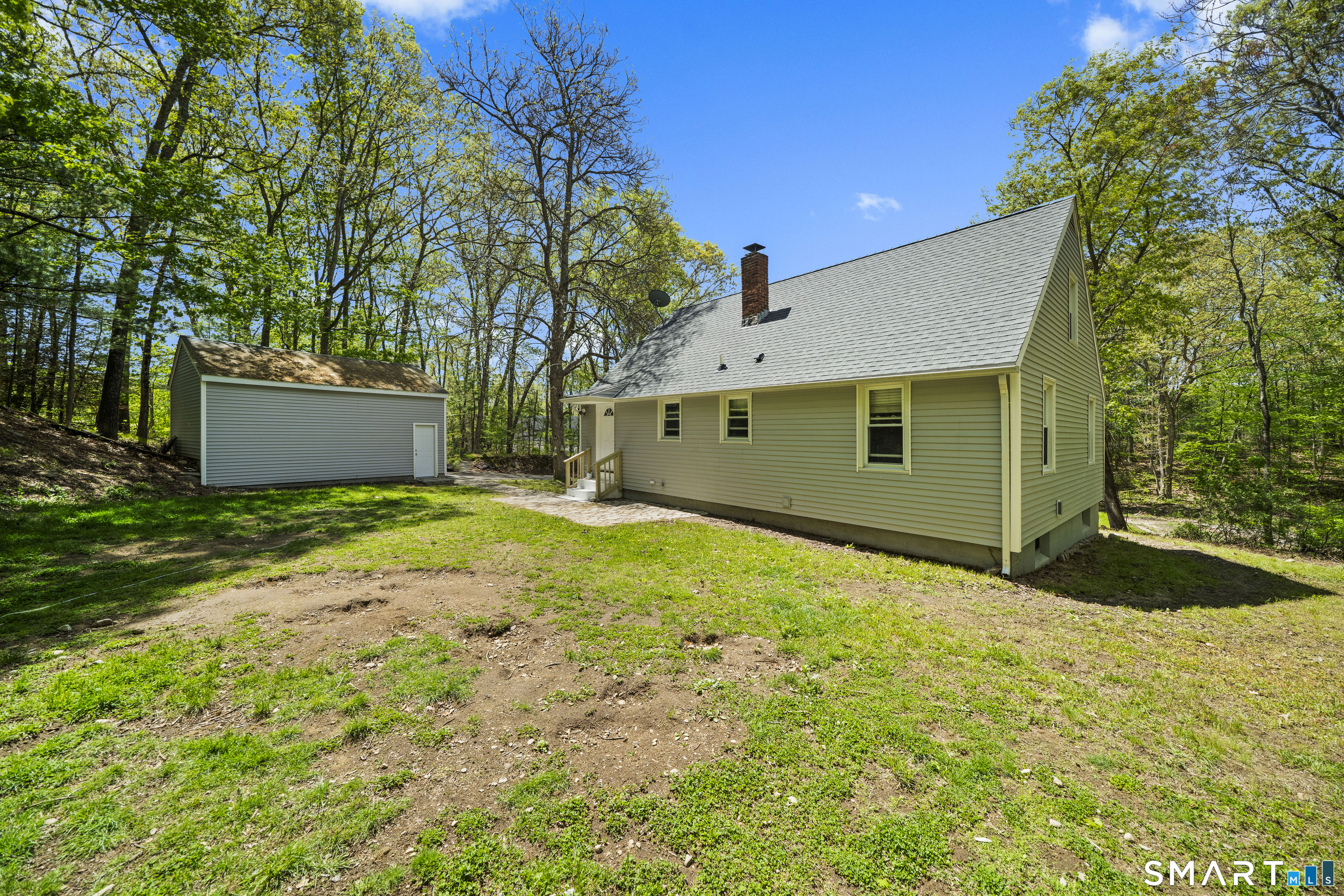 14 Church Street Sprague, CT 06330 - Photo 32 of 36 a view of a backyard of the house
